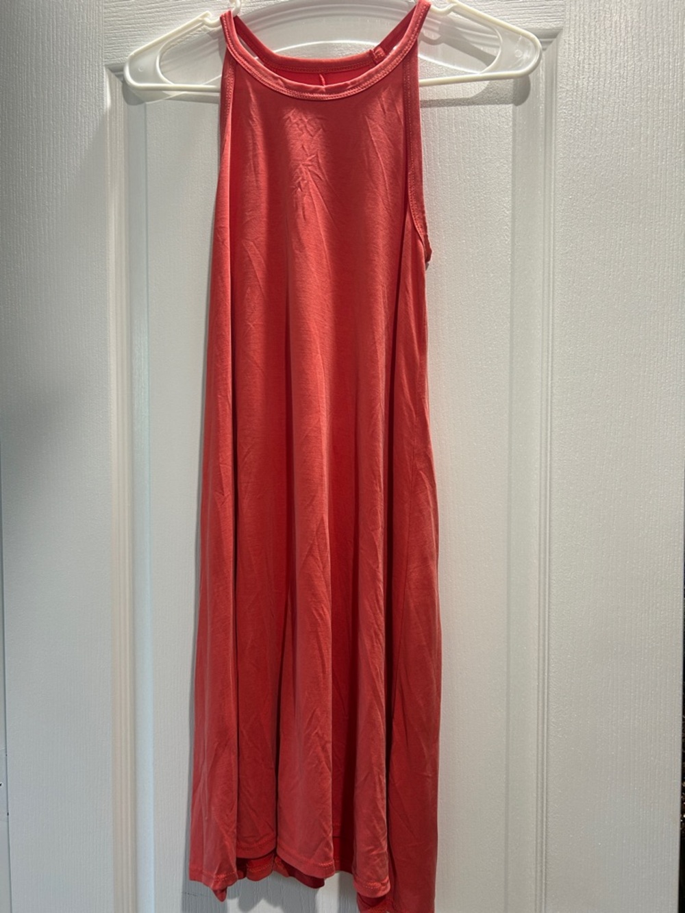 Francesca's Collections Coral Maxi Halter Dress